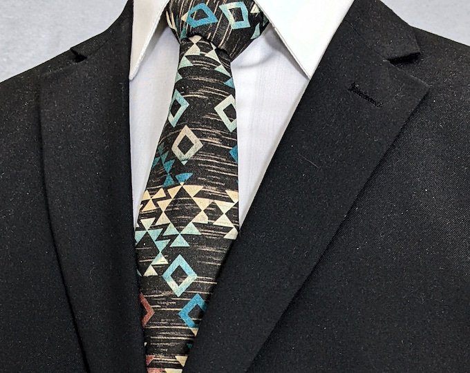 Geometric Southwest Tie