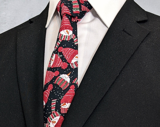 Christmas Snowman Necktie