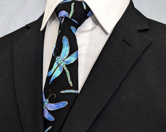 Dragonfly Necktie – Mens Dragonfly Ties