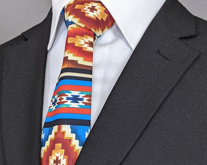 Handcrafted Southwest Native American Necktie for Men