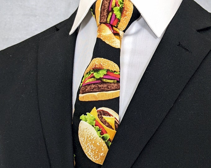 Hamburger Lover Necktie – Burger Tie