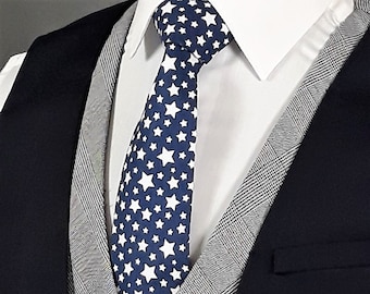 Ties with Stars, 4th of July, Independence Day Necktie