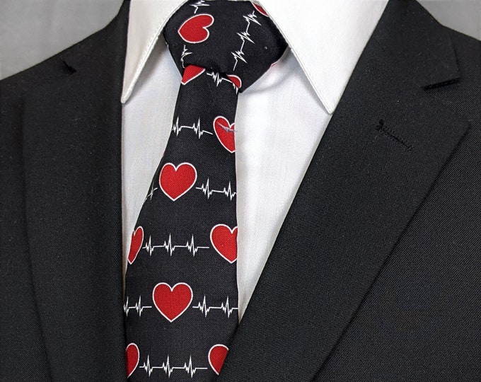 Red Heart Doctor Necktie – Neckties for Doctors