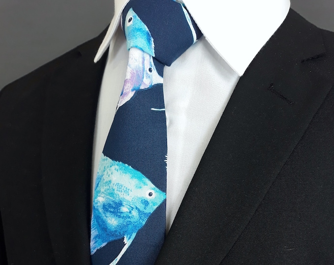 Ties with Fish – Mens Fish Motif Necktie