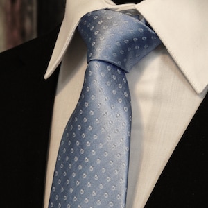 Light Blue Ties – Mens Silk Light Blue Necktie