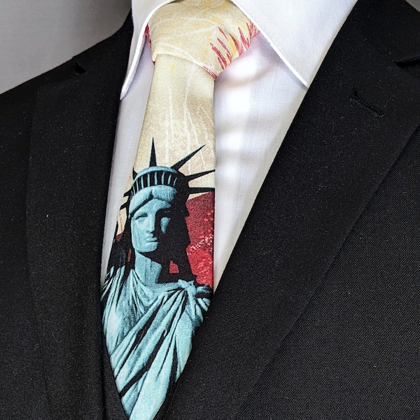 patriotic neck tie