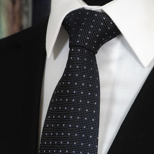 Black Tie Wedding – Mens Black Necktie for Weddings