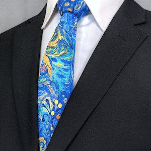 Abstract Peacock Tie – Peacock Wedding, Mens Peafowl Tie.