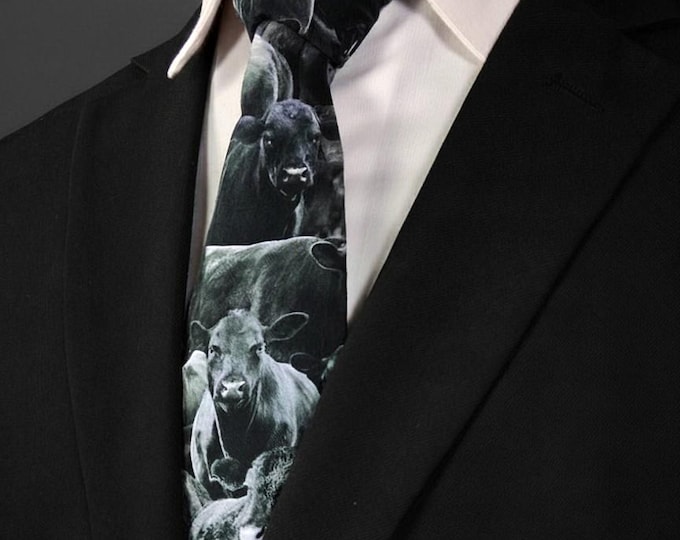 Cow Print Necktie – Farmhouse Style Tie