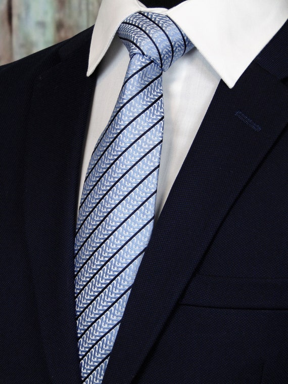 Gift Men Tie Gold Black Striped Paisley Silk Wedding Tie For Men