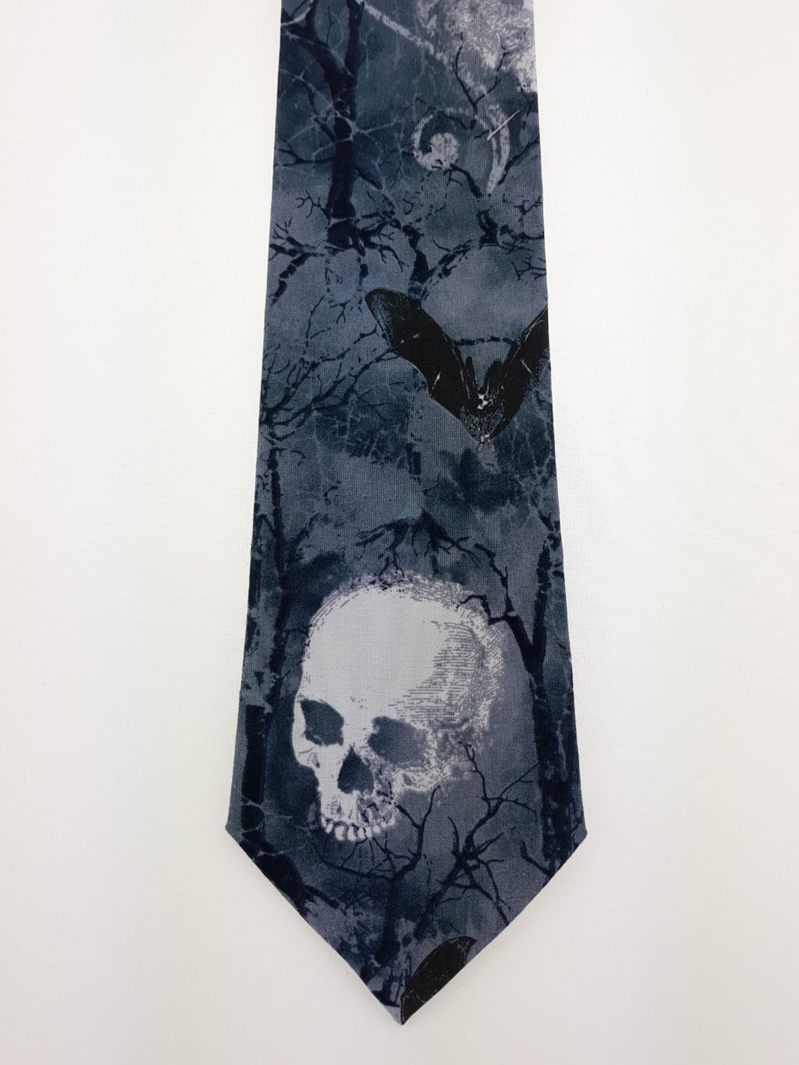 Goth Wedding Ties Gothic Skull Necktie Fathers Day Gift - Etsy