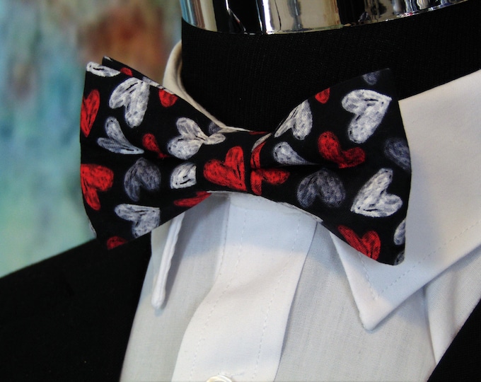 Valentine's Day Bow Tie – Men or Childs Valentines Bow Tie.