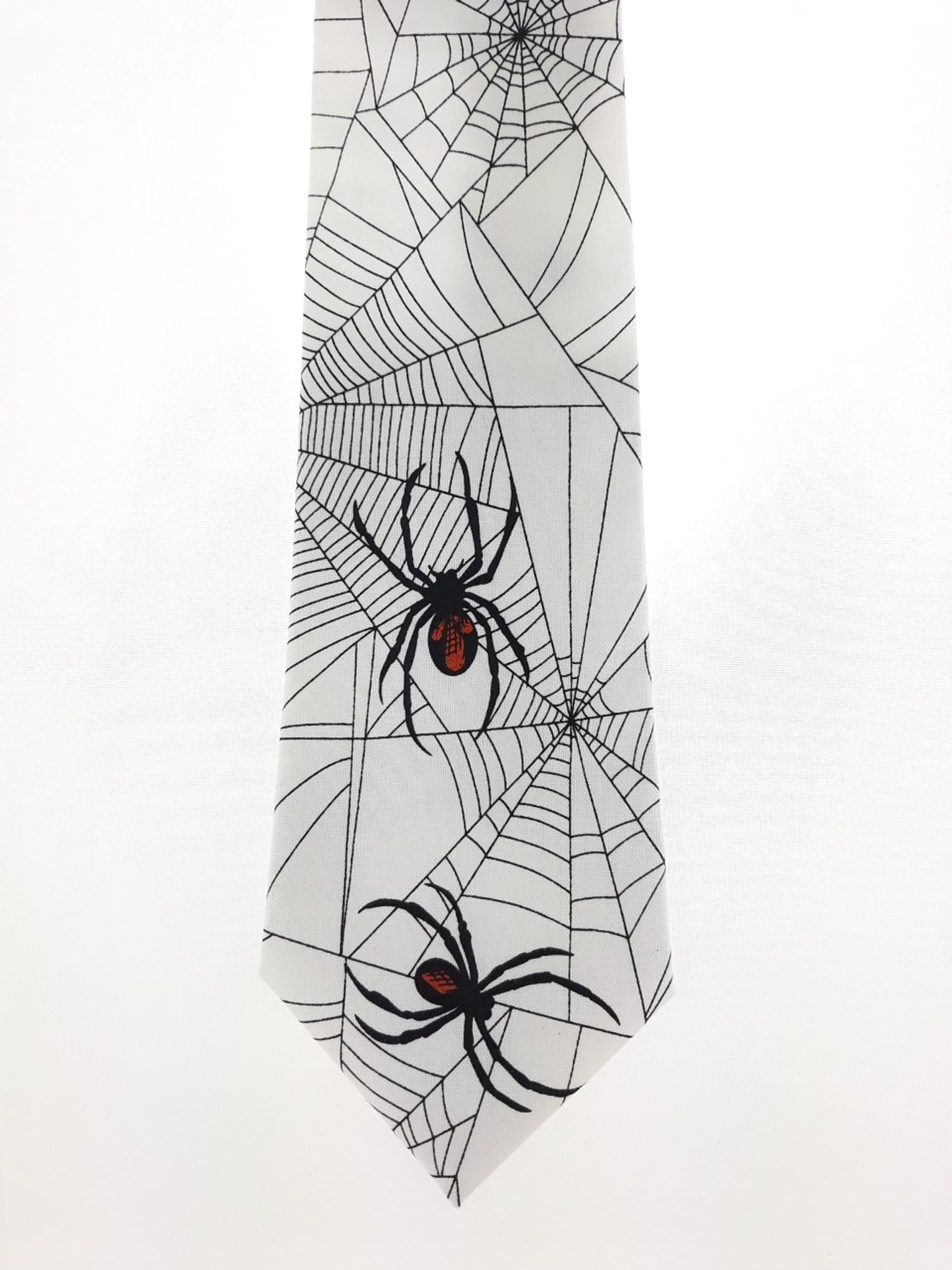 Black Widow Necktie Tie – Spider Tie