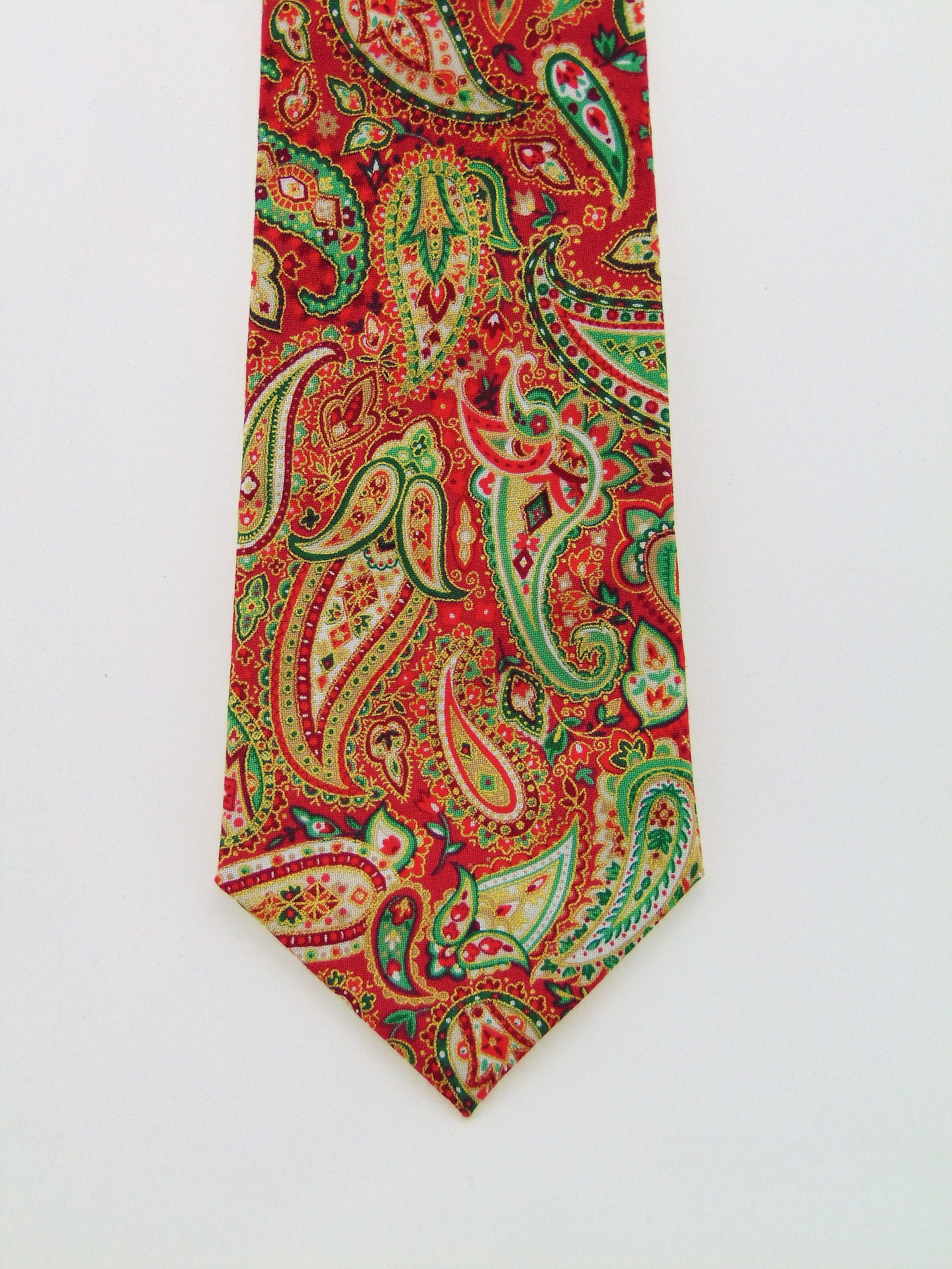 Christmas Tie Paisley – Mens Christmas Necktie, Available as a Skinny ...