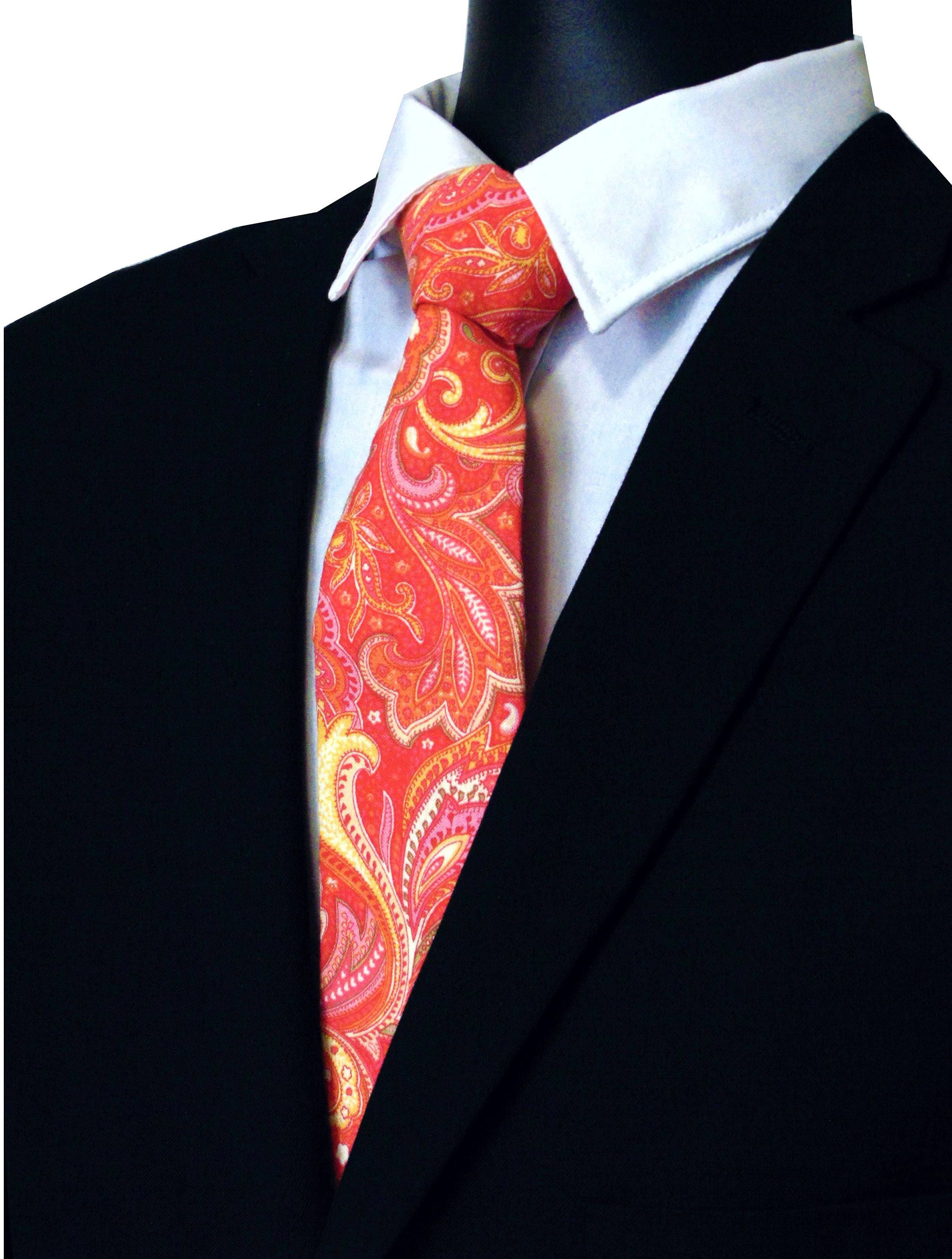 Paisley Necktie, Paisley Tie, Mens Necktie, Mens Tie, Floral Tie