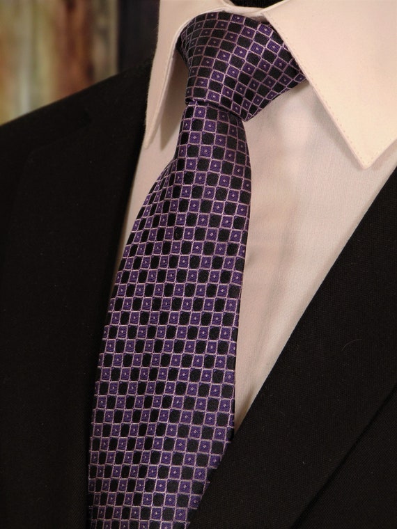 mens purple silk ties