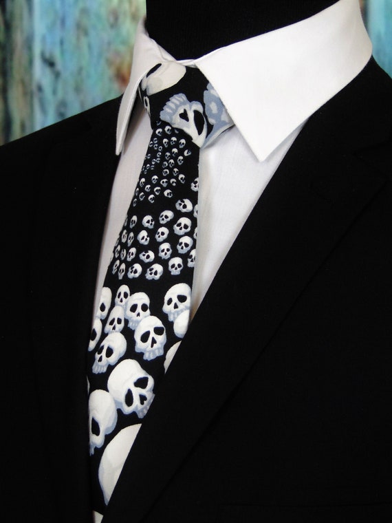 【GRANCY】　Button Design Necktie Black SilverBlackCarbonFiberAdagioTh