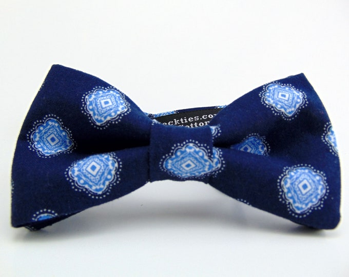 Blue Bow Tie, Blue Bowtie, Mens Bow Tie, Mens Bowtie, Navy Bow Tie, Navy Bowtie, Wedding, Fathers Day, Birthday, Gift, Father, Navy, Prom