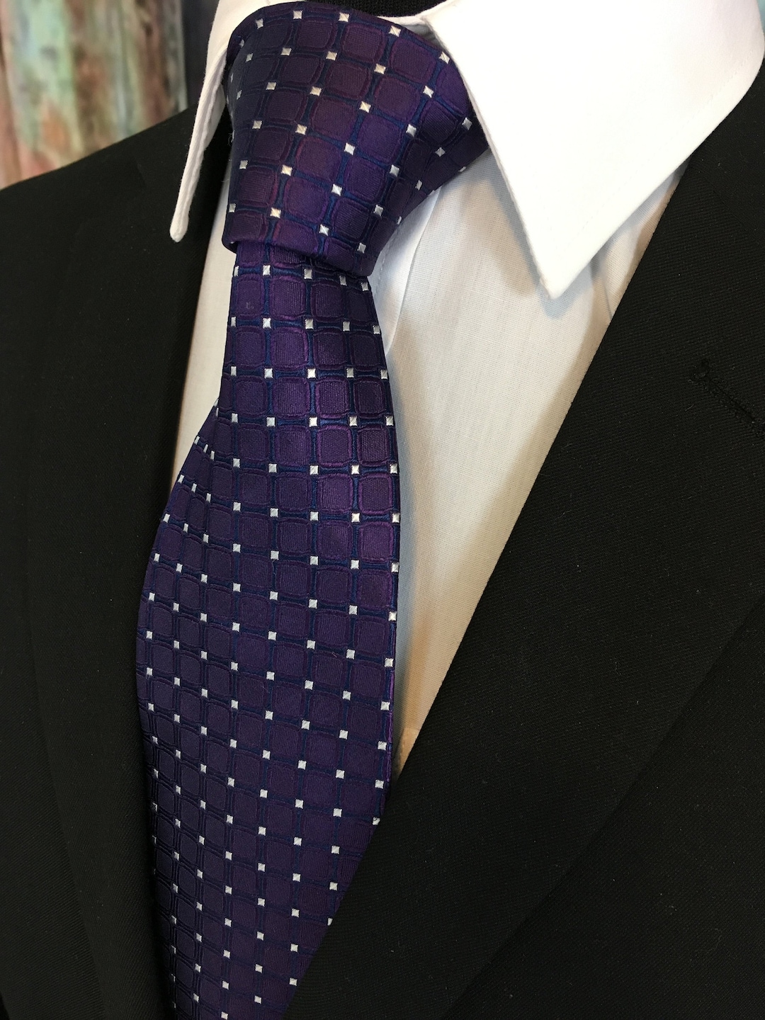 mens purple silk ties
