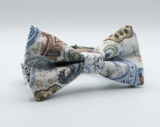 Floral Paisley Bow Tie – Mens or Boys Floral Paisley Bow Tie