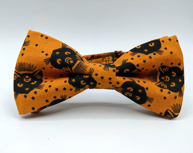 Halloween Black Cat Pre-tied Bow Tie: The Purr-fect Accessory for Feline Fashionistas