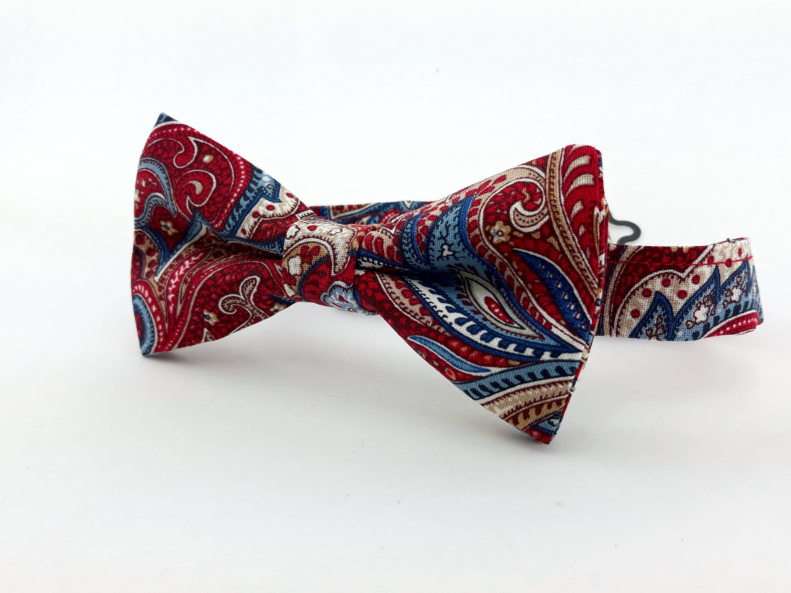 floral bow tie black