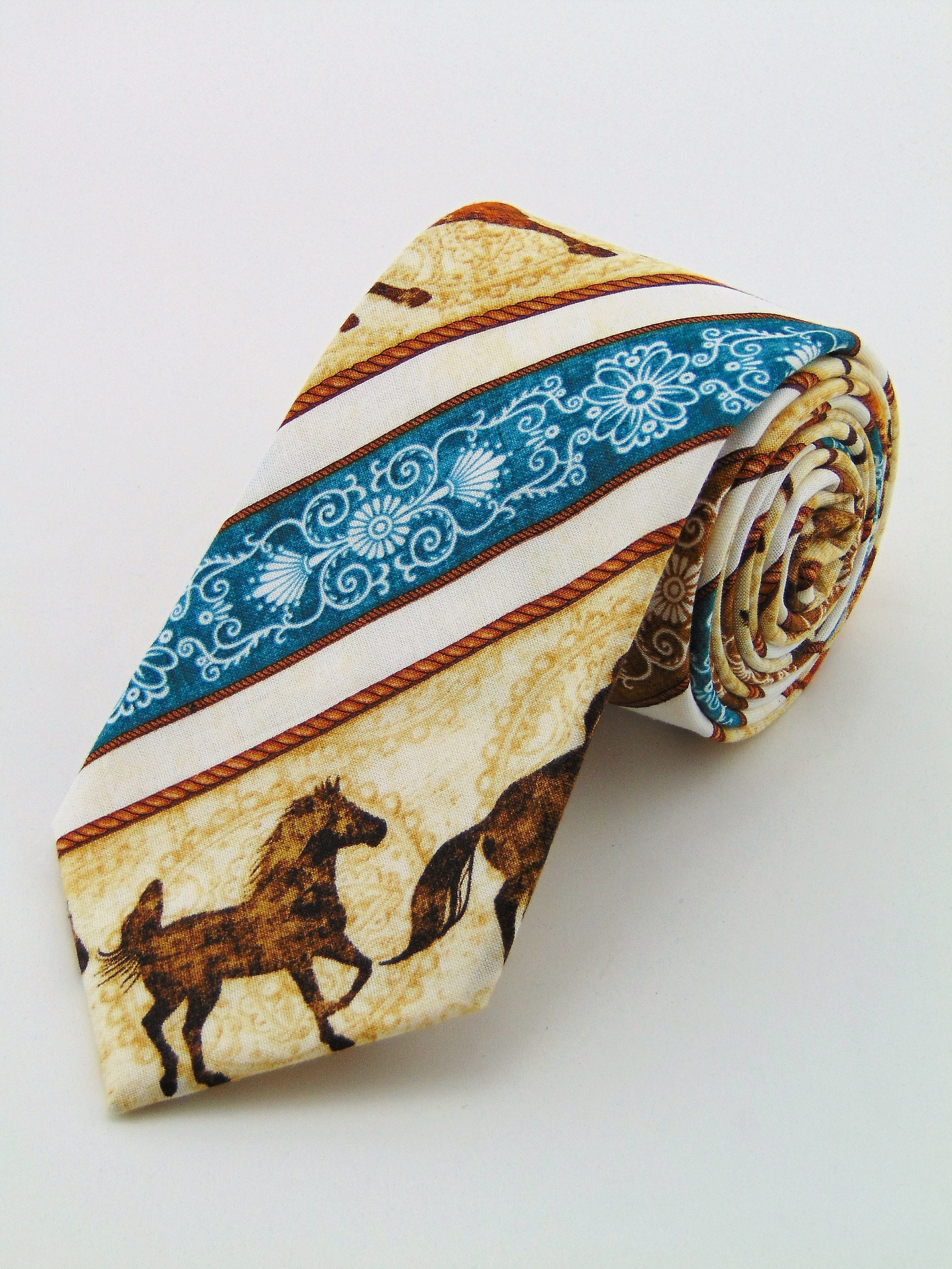 Horse Necktie Mens Ties with Horses