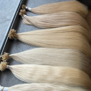 Slavic Hair Extension - Keratin Extensions - Keratin Bond extensions - Remy Human hair - Handmade Extension - Straight Hair Extension