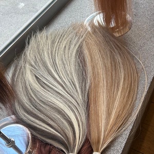 バラヤージュ テープイン ヒューマンヘアエクステンション - ヨーロッパ産の美しいヘアエクステンション - ウェフトヒューマンヘア - 100% レミーヘア - ヘア用品 - テープインウィッグ