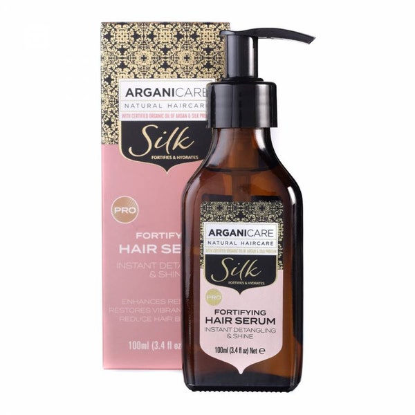 Organic Argan Oil - Silk Smoothing Anti Frizz Control Hair Serum - Natural Organic Oil & Serum - Hair Care Product - Hair Nourishing Oil