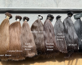 60 cm Remy Slaviska Hårförlängningar – Rak Keratin Fusion