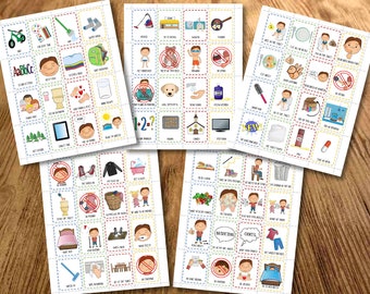 Reward Chart cards, Pictures, Routine chart, DIY Behaviour Chart, Star Chart, Kids Planner, 80 Clipart, Tasks, Jobs, Kids, Boys