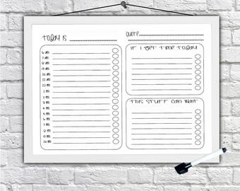 daily productivity planner priority planner time management etsy