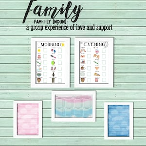 A4 weekly planner, printable, family command centre, pen board, print at home, planner, 11.7 x 8.2 inches family organisation, organise image 6