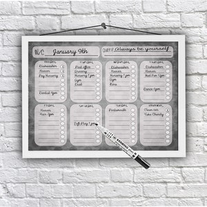 Weekly Planner, Family Planner, to do board, Downloads, Printables, to do, checklist, (11.7 x 8.2 in) organisation, command centre