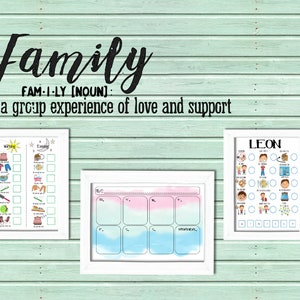A4 weekly planner, printable, family command centre, pen board, print at home, planner, 11.7 x 8.2 inches family organisation, organise image 8