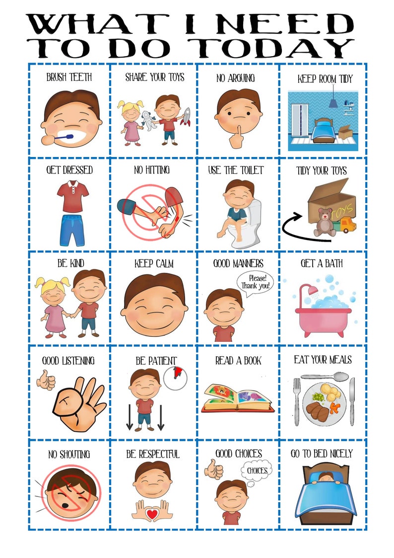 Chart For Toddlers
