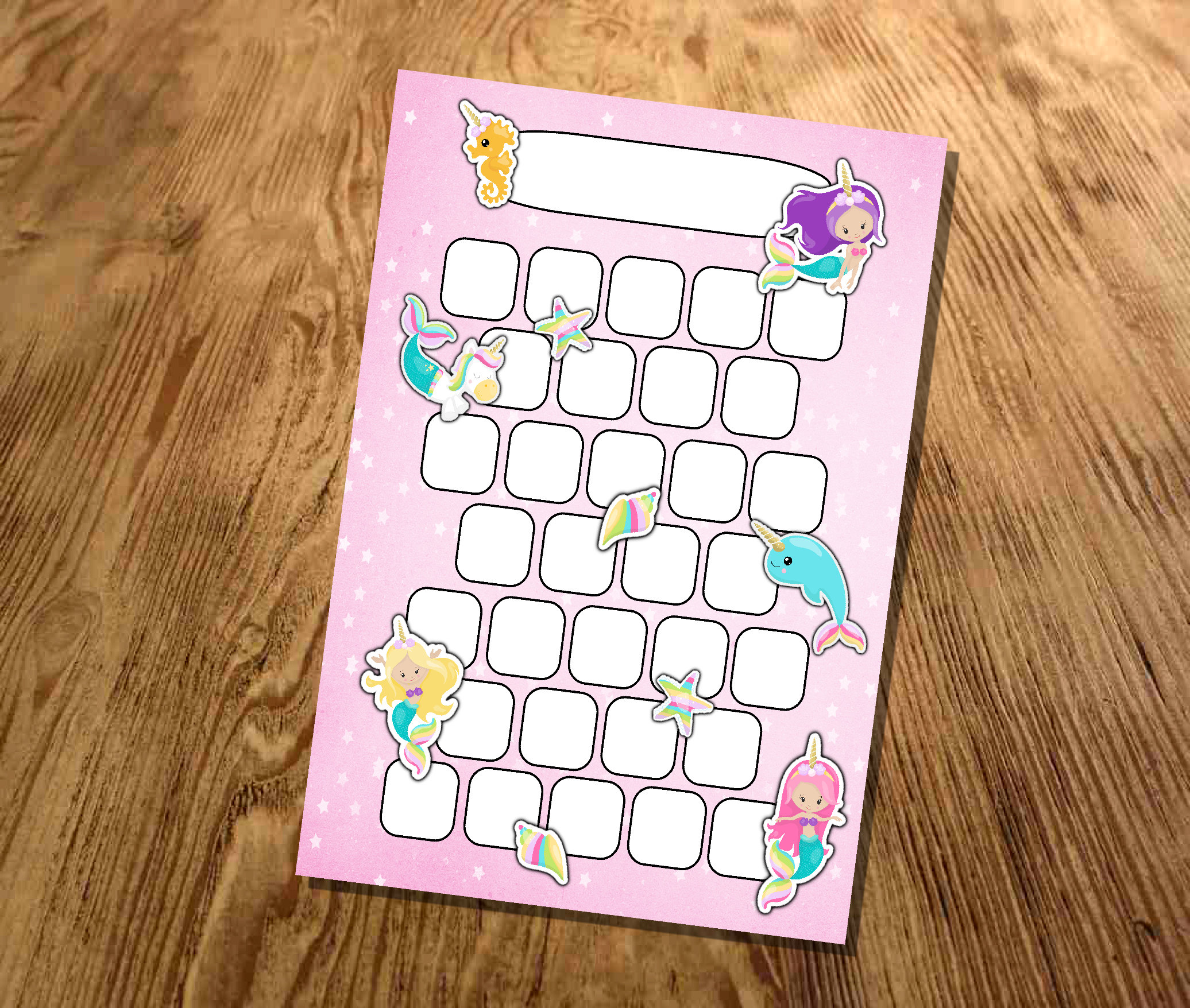 Reward Chart for Girls Sticker Chart Behaviour Chart With - Etsy UK