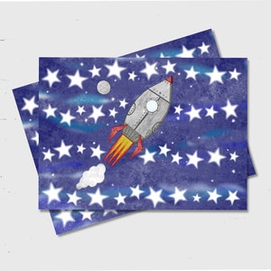 Reward Chart, Space, Rocket, Star Chart, children&#39;s behaviour chart, print at home, Printable file, instant download