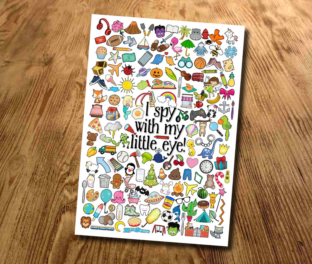 Kids, I Spy Game, Car Journey, Instant Download, Learning Letters and ...