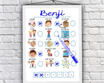 Boys, Reward Chart, Child development, Routine Chart, Download, printable, Childrens, behaviour chart, Autism, SEN, visual schedule