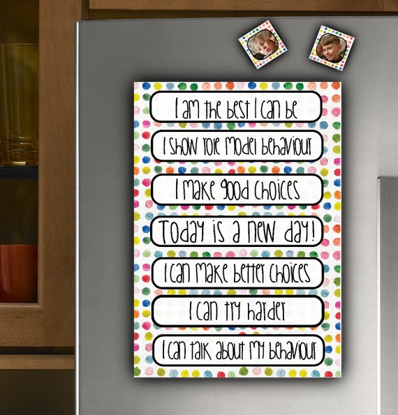 Positive Reinforcement Chart For Preschoolers