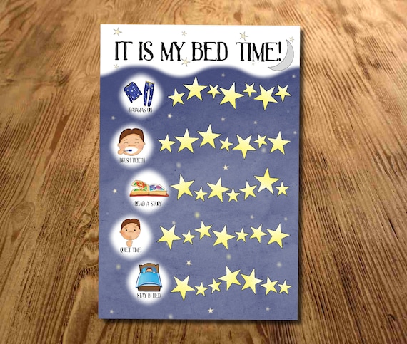 Sticker Chart For Toddler Staying In Bed