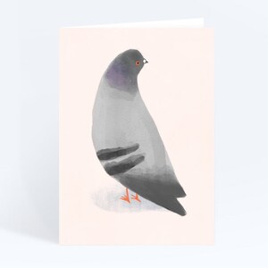 Loner Pigeon Greeting Card