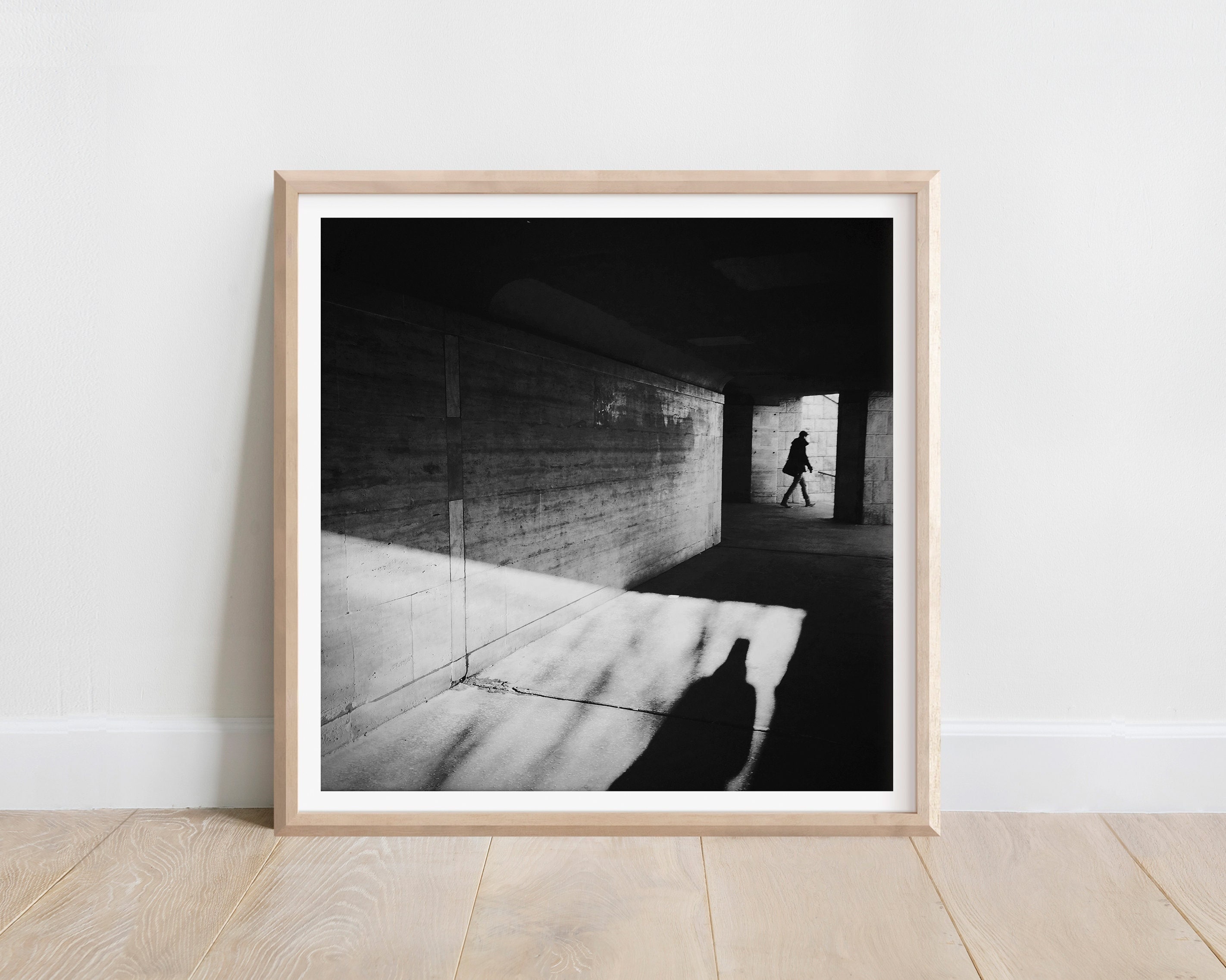 Noir Style Art Print Black and White City Art Print Street Etsy