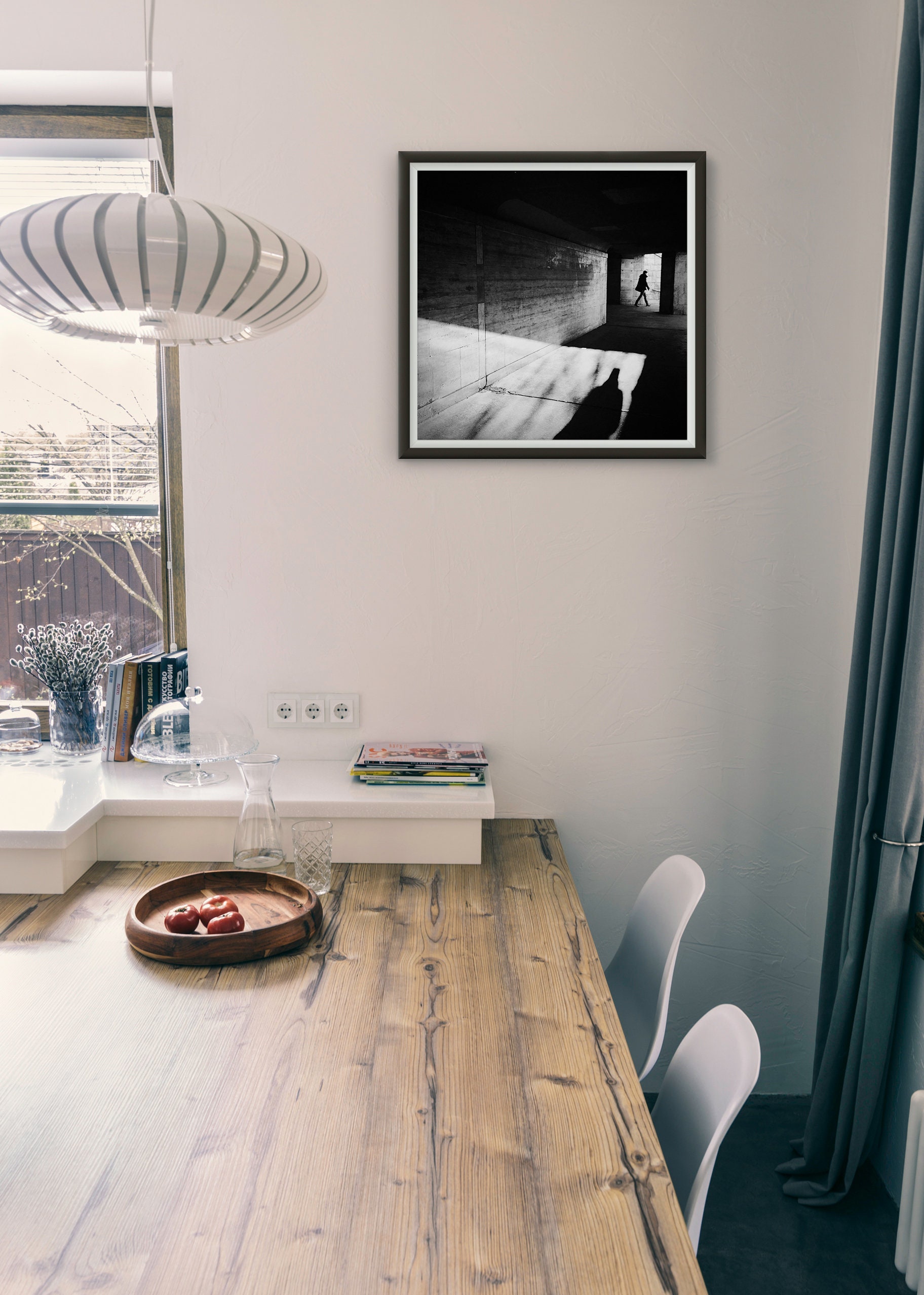 Noir Style Art Print Black and White City Art Print Street Etsy