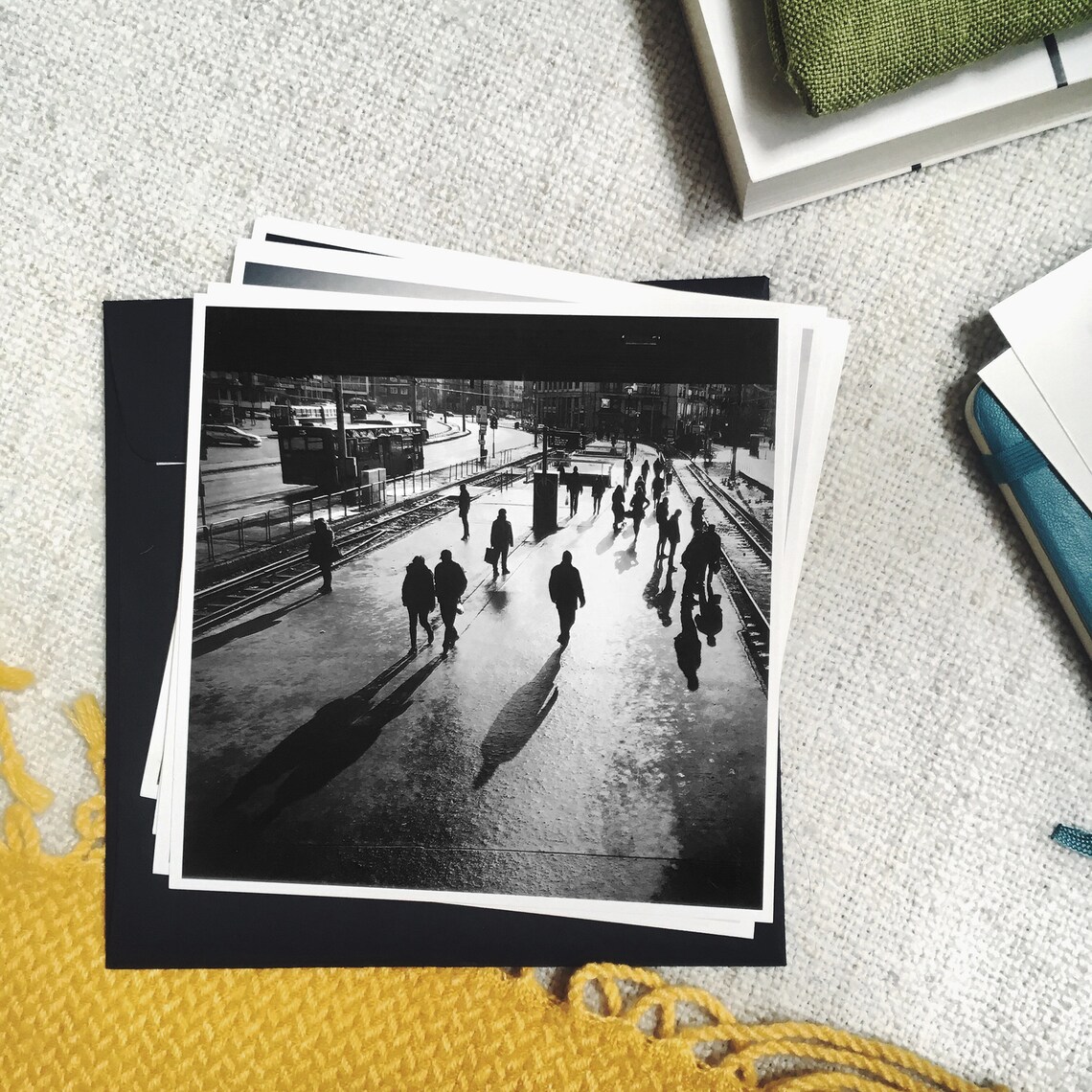 20 Postcard Set Black and White Postcards Square Postcards Etsy