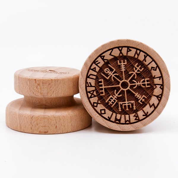 No. 221 Wooden stamp deeply engraved Nordic Viking runes, Christmas gift, Wooden Toys, Stamp, Baking Gift,