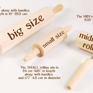 No. R282 SEA ANIMALS Rolling Pin, Embossed rolling pin, Wooden roller engraved, Embossing Cookies, Wooden Toys,Stamp image 4