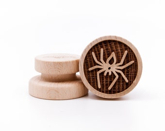 No. 308 SPIDER TARANTULA HALLOWEEN 2, Wooden stamp deeply engraved, Christmas gift, Wooden Toys, Stamp, Baking Gift,